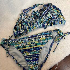 Jessica Simpson Multicolor Bikini